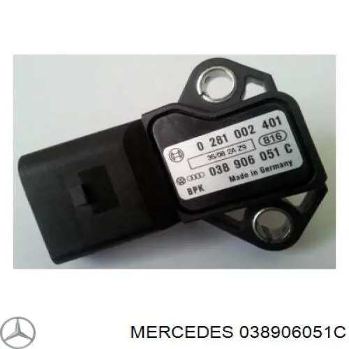 Датчик давления нагнетания воздуха Mercedes 038906051C цена, от 7.79 USD