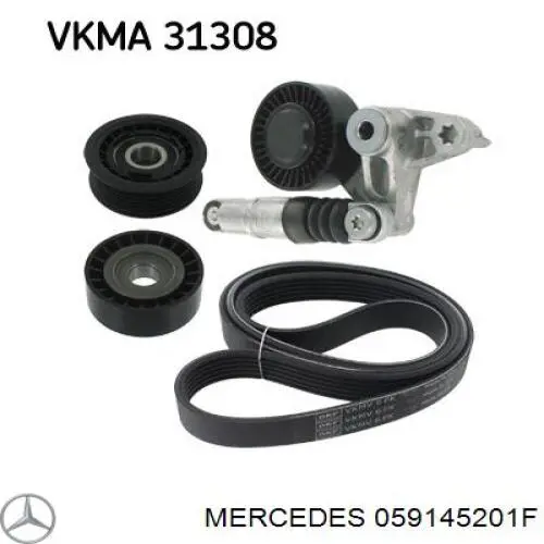 059145201F Mercedes Натяжитель клинового ремня