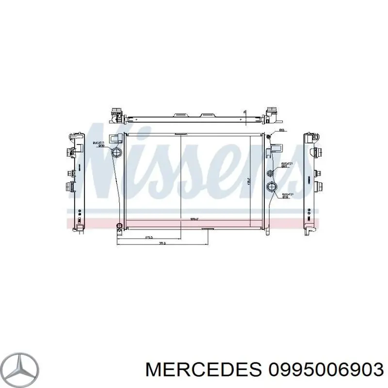 A0995006903 Mercedes Радиатор основной