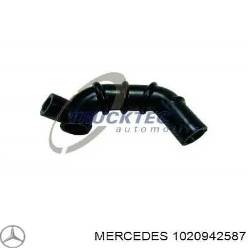 1020942587 Mercedes патрубок вентиляции картера (маслоотделителя)