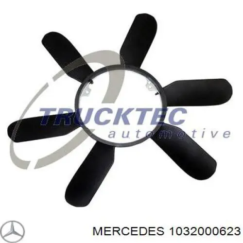 Вентилятор/крыльчатка радиатора охлаждения Mercedes 1032000623 цена, от 16.36 USD
