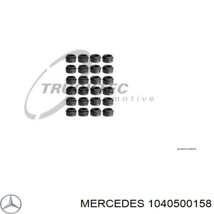1040500158 Mercedes сальник клапана (маслосъемный, впуск/выпуск, комплект на мотор)