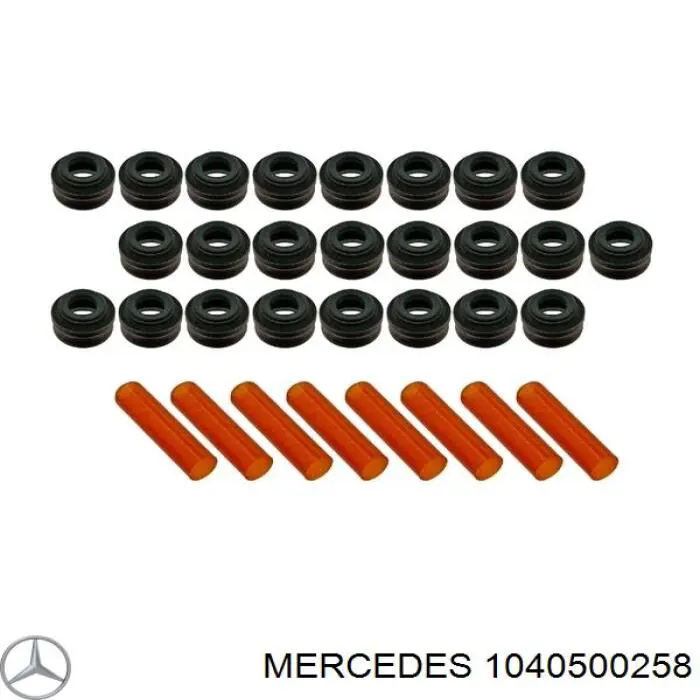 1040500258 Mercedes сальник клапана (маслосъемный, впуск/выпуск, комплект на мотор)