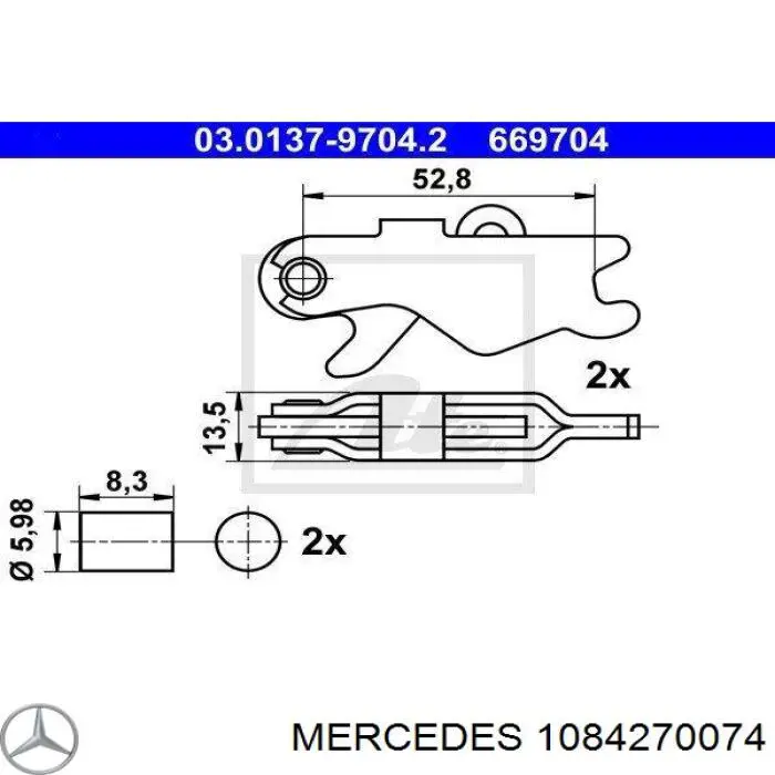 Купить 1084270074 Mercedes Ремкомплект ручника