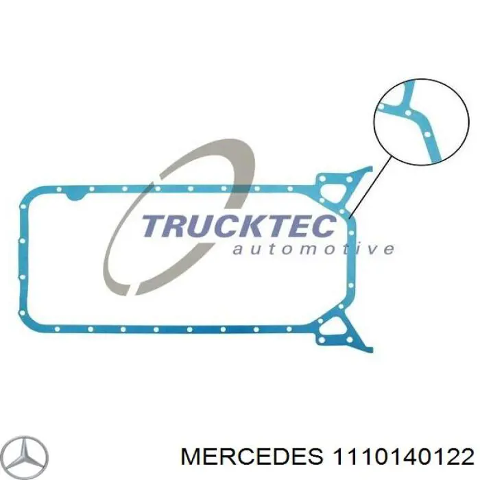 1110140122 Mercedes прокладка поддона картера двигателя