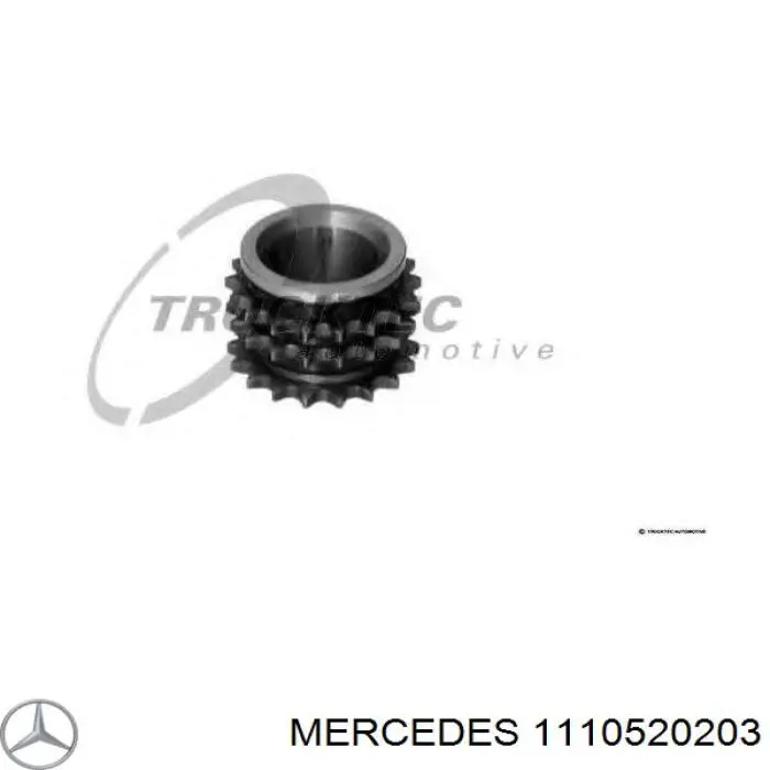 1110520203 Mercedes звездочка-шестерня привода коленвала двигателя