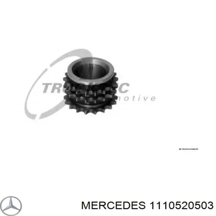 1110520503 Mercedes звездочка-шестерня привода коленвала двигателя