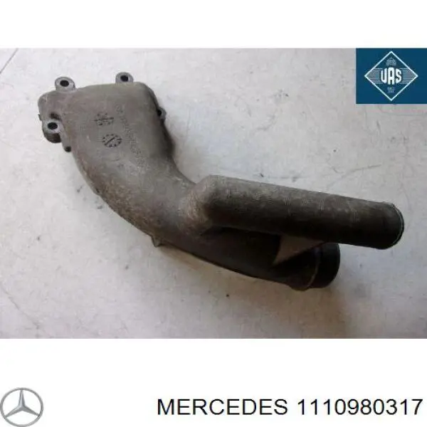 A1110980317 Mercedes Патрубок воздушный, выход из компрессора (наддув)