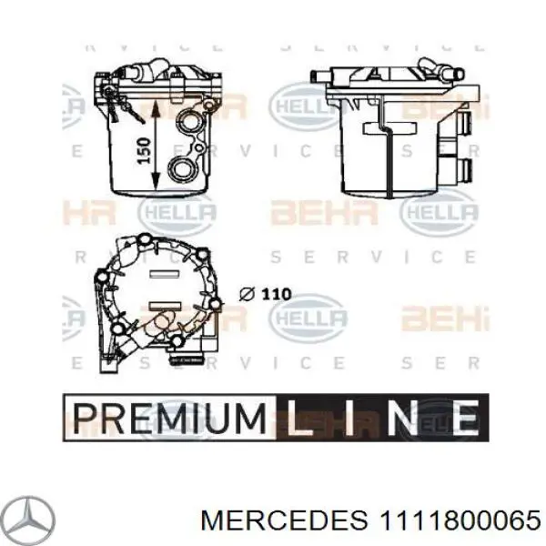 1111800065 Mercedes радиатор масляный