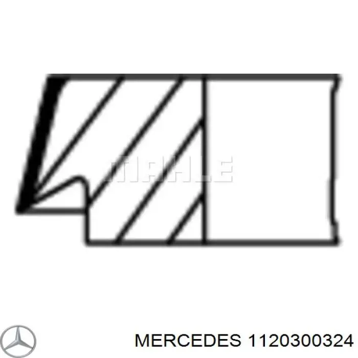 Кольца поршневые STD на 1 цилиндр Mercedes 1120300324 цена, от 38.57 USD