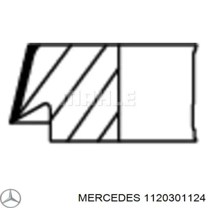 Кольца поршневые STD на 1 цилиндр Mercedes 1120301124 цена, от 39.15 USD
