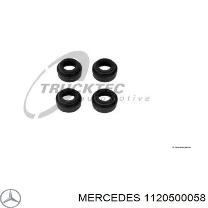 1120500058 Mercedes сальник клапана (маслосъемный, впуск/выпуск, комплект на мотор)