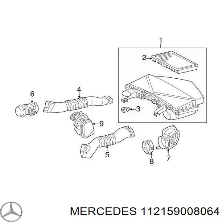 Прокладка дроссельной заслонки на Mercedes Vito II 639