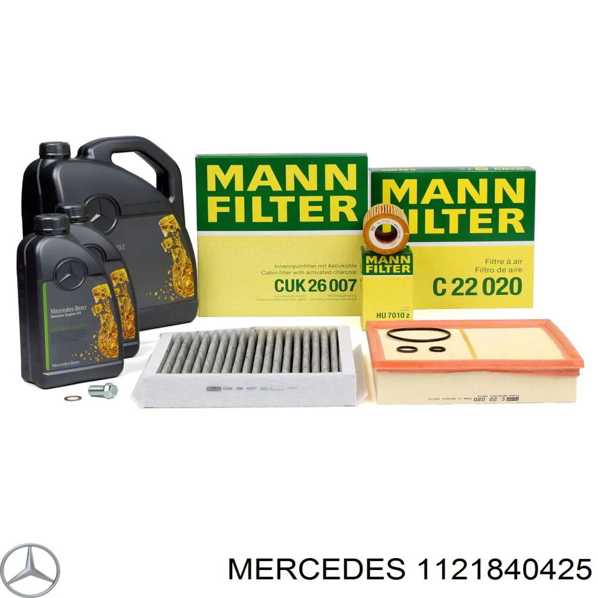 Фильтр масла Mercedes 1121840425