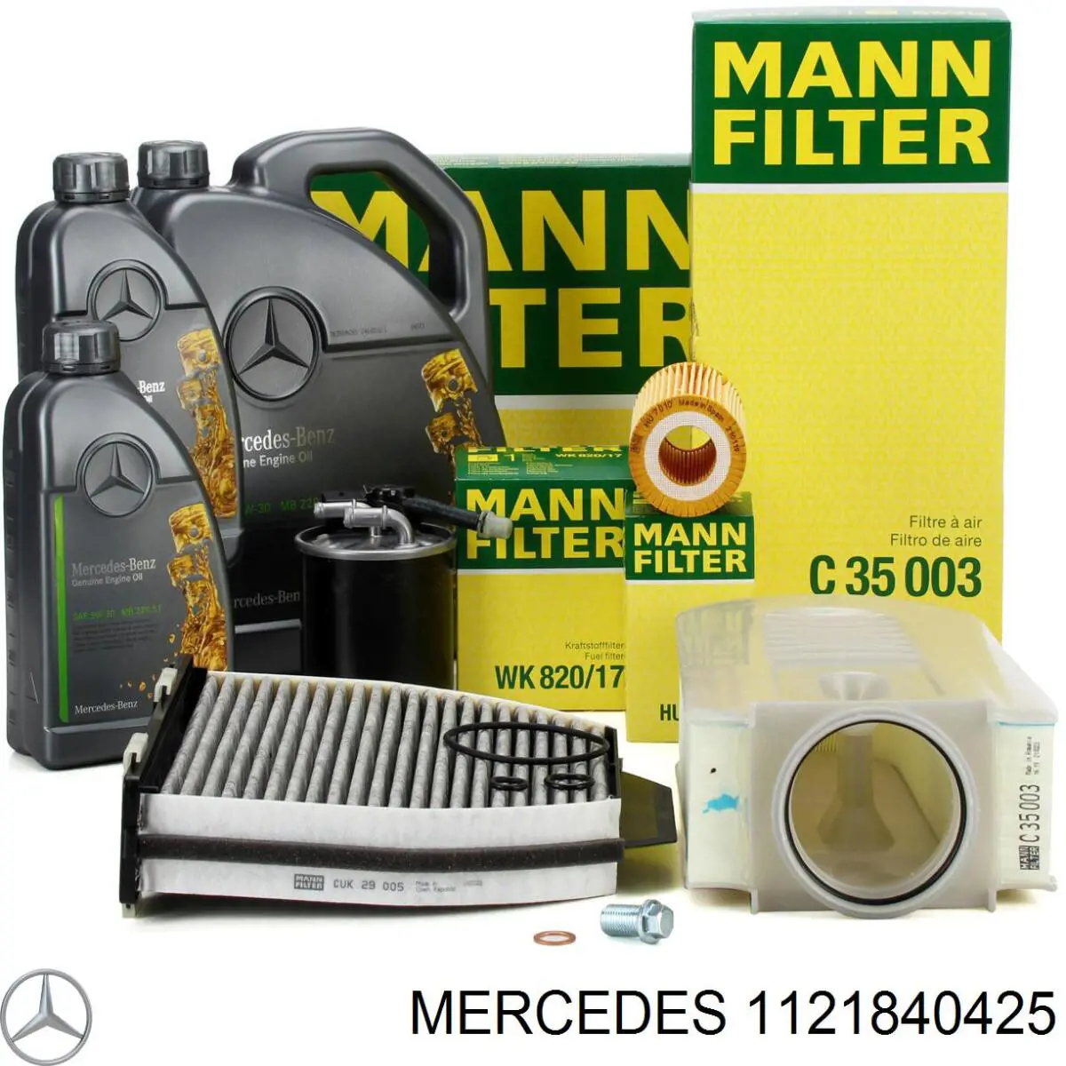 Масляный фильтр 1121840425 Mercedes