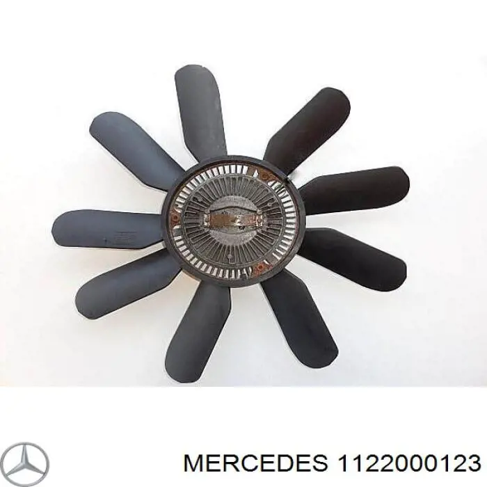 1122000123 Mercedes вентилятор (крыльчатка радиатора охлаждения)