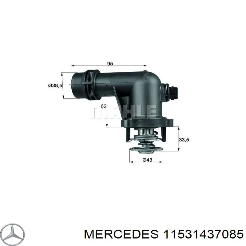 Термостат 11531437085 Mercedes