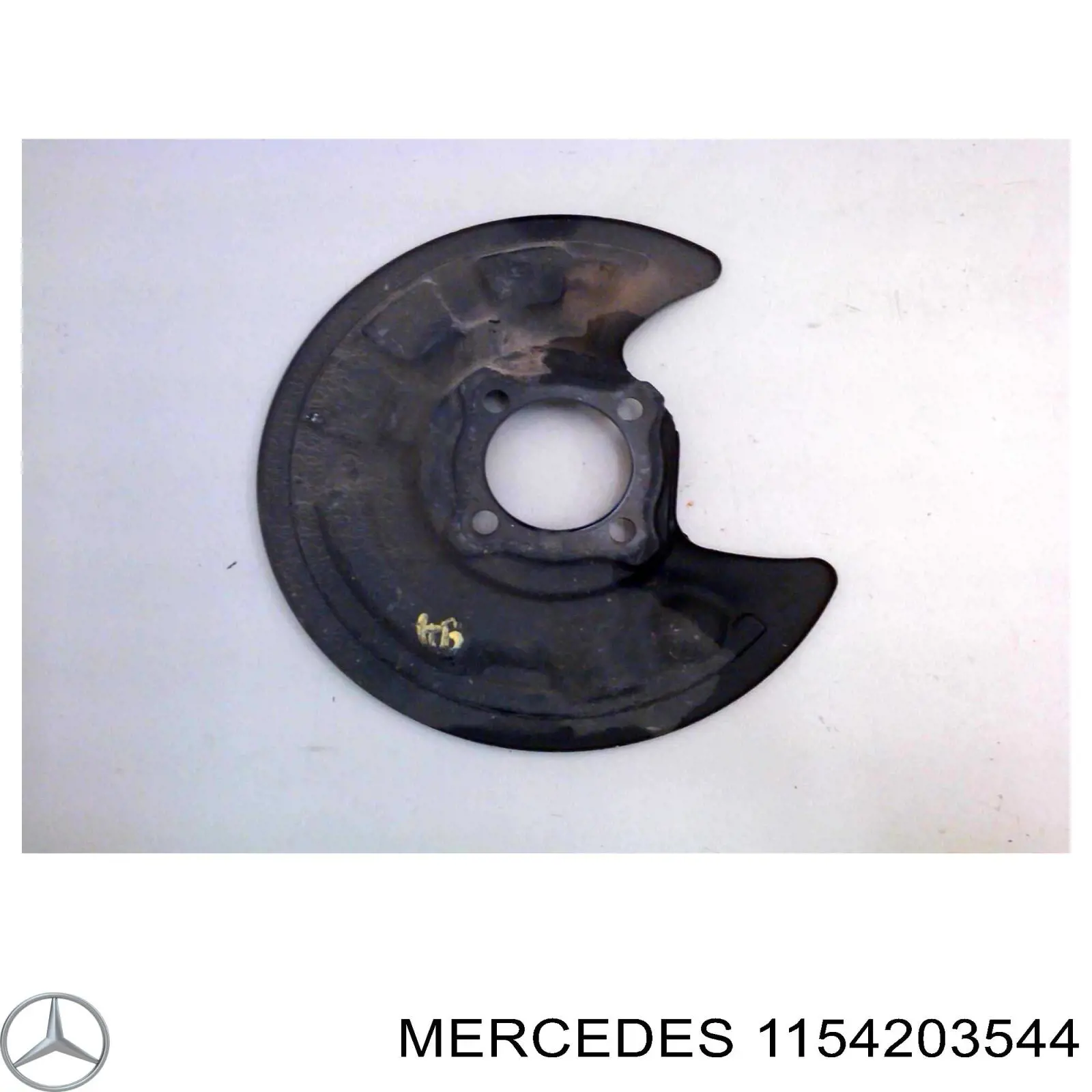 Защита тормозного диска заднего левая 1154203544 Mercedes