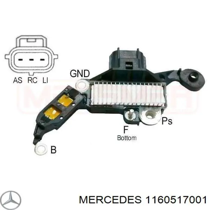 Распредвал двигателя левый A1160517001 Mercedes