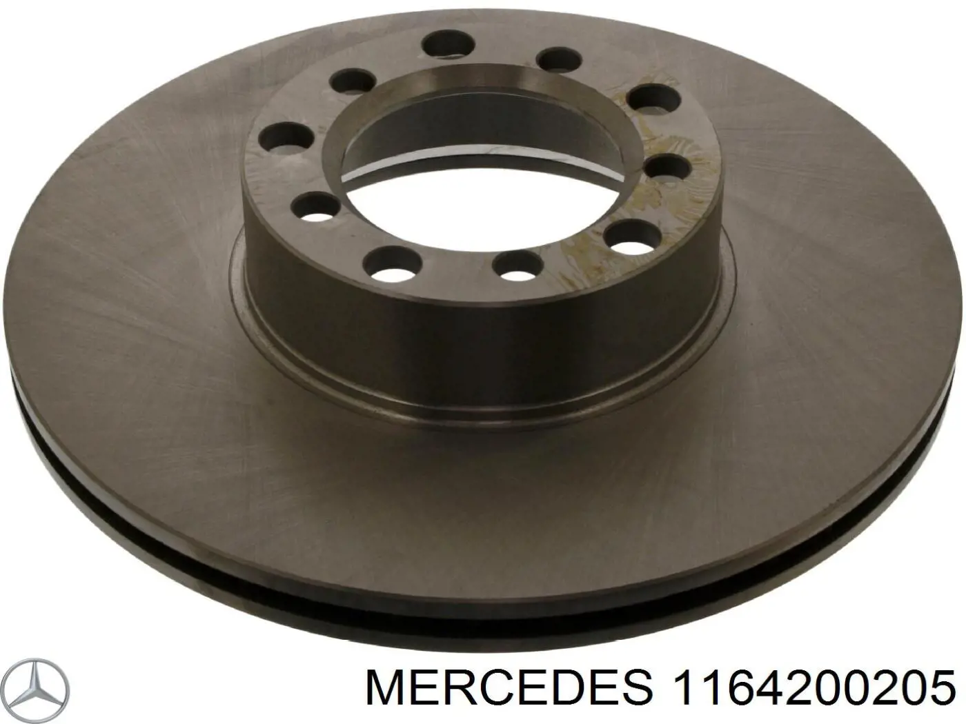 Передние тормозные диски 1164200205 Mercedes