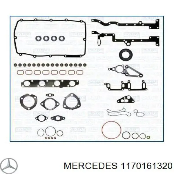 Прокладка головки блока цилиндров (ГБЦ), правая на Mercedes S (W126)