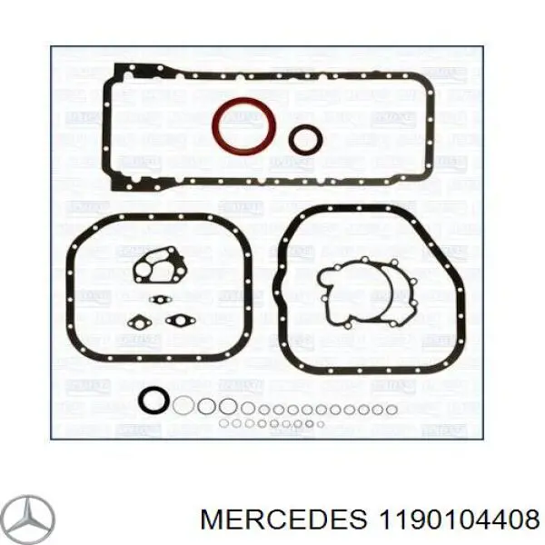 1190104408 Mercedes комплект прокладок двигателя нижний