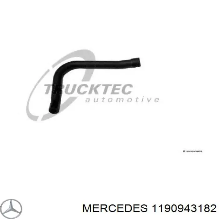 1190943182 Mercedes патрубок вентиляции картера (маслоотделителя)
