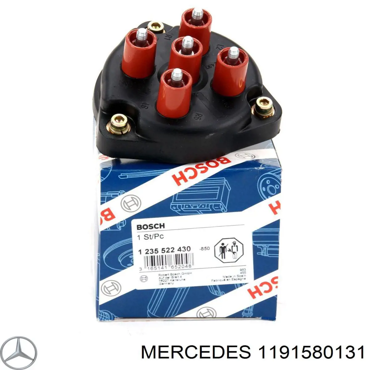 1191580131 Mercedes бегунок (ротор распределителя зажигания, трамблера)