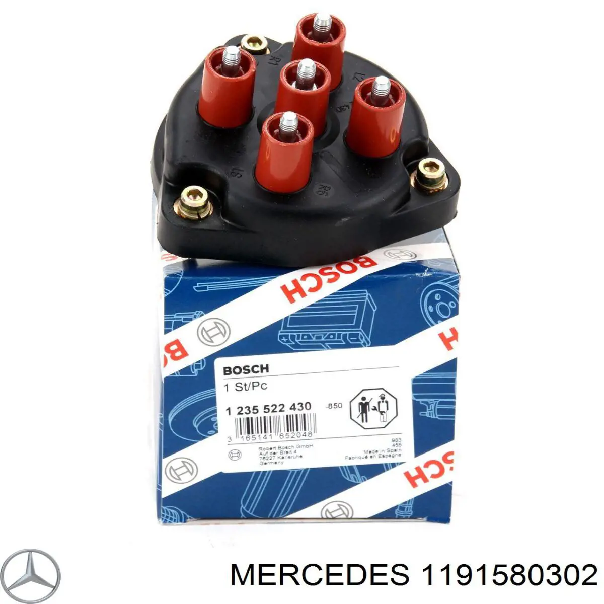 Купить 1191580302 Mercedes Крышка трамблера