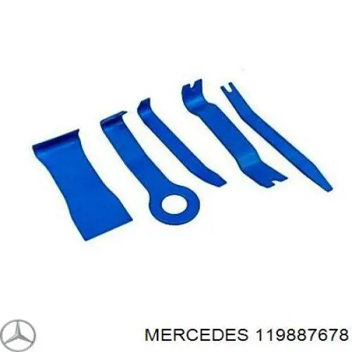119887678 Mercedes пистон (клип крепления обшивки двери)