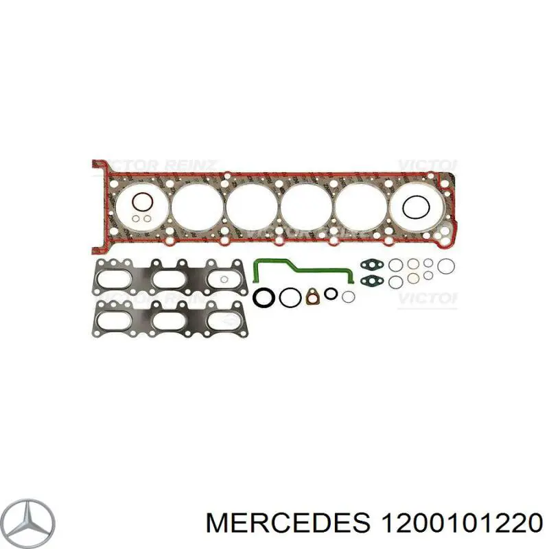 1200101220 Mercedes комплект прокладок двигателя верхний