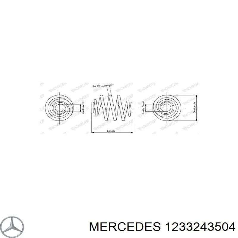 1233243504 Mercedes Пружина подвески задняя