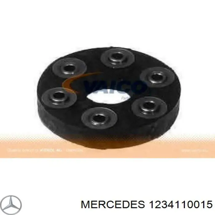 1234110015 Mercedes Муфта кардана эластичная, перед./зад.