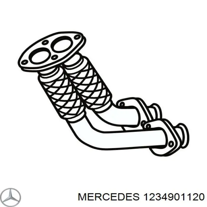 Трубы приемные (штаны) Mercedes A1234901120 цена, от 196.85 USD