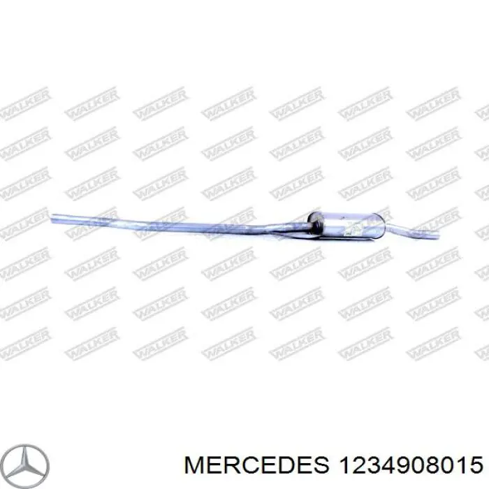 Выхлопная труба на Mercedes E (W123)