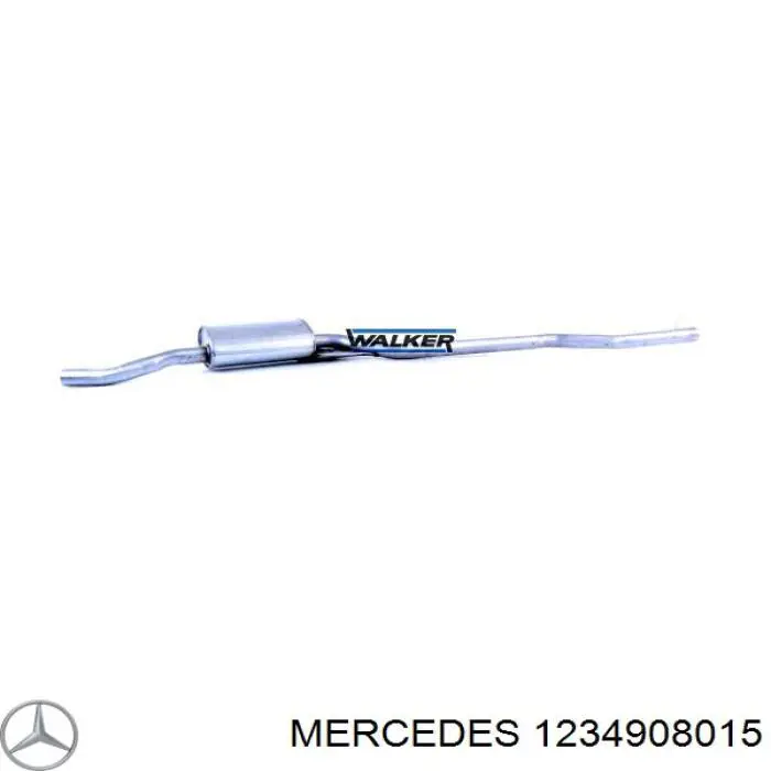 Глушитель, центральная часть Mercedes 1234908015 цена, от 52.47 USD