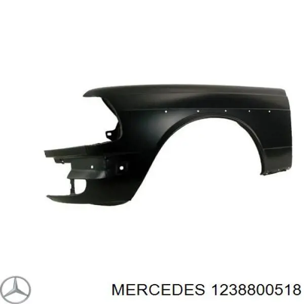 Pára-lama dianteiro esquerdo para Mercedes E (W123)