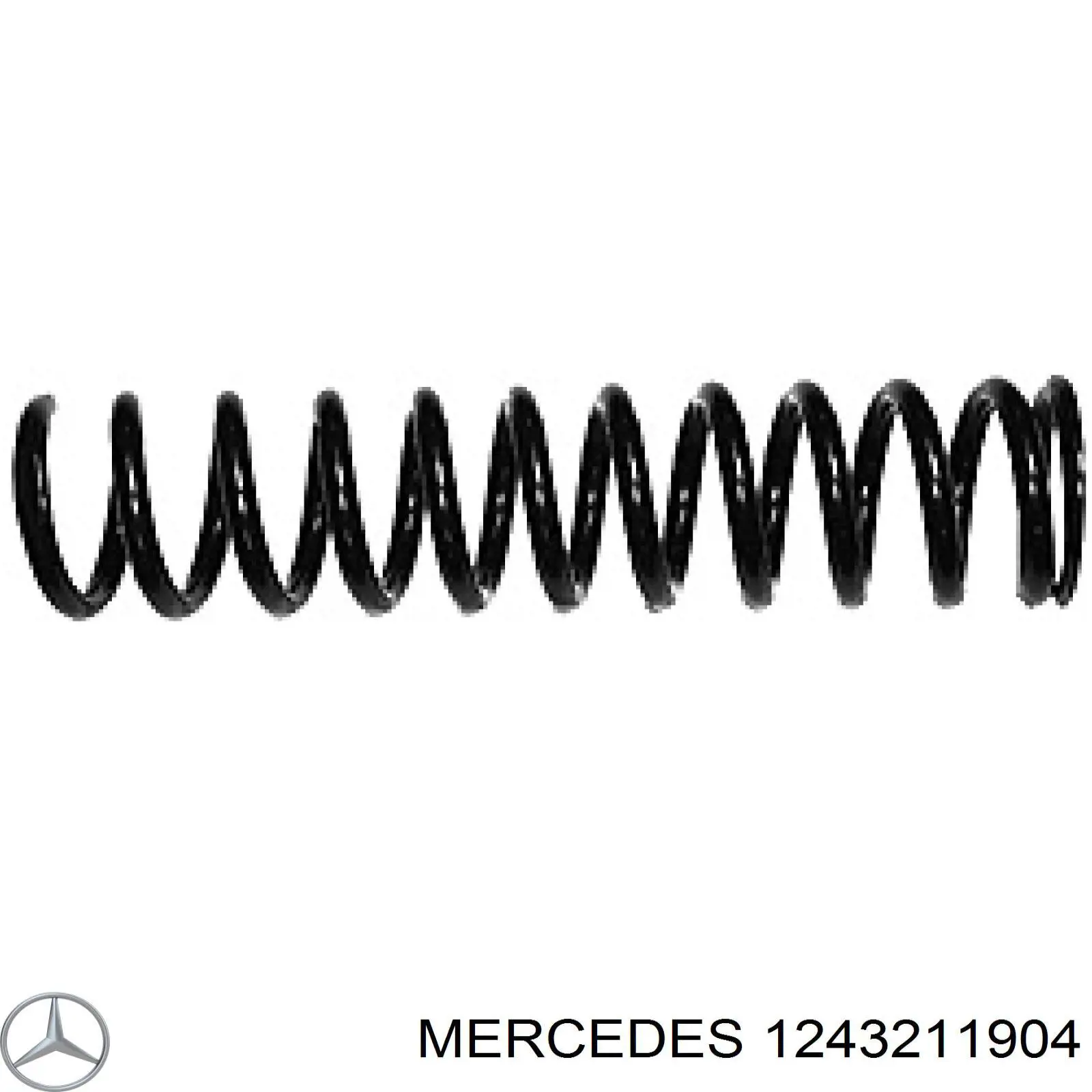 Купить 1243211904 Mercedes Винтовая пружина подвеска