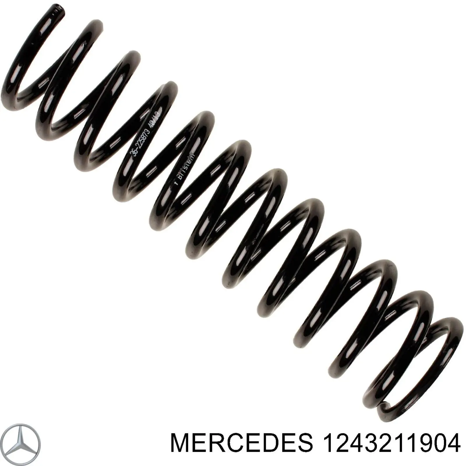 1243211904 Mercedes пружина передняя