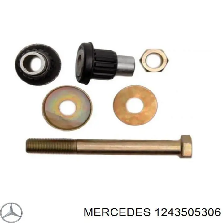 1243505306 Mercedes braço oscilante inferior esquerdo de suspensão traseira/direita