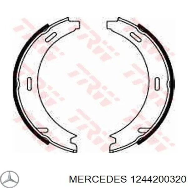 1244200320 Mercedes колодки ручника