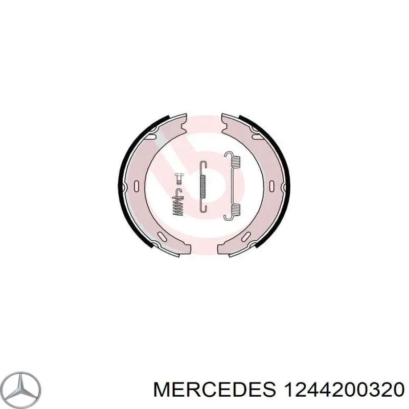 Колодки стояночного тормоза Mercedes 1244200320