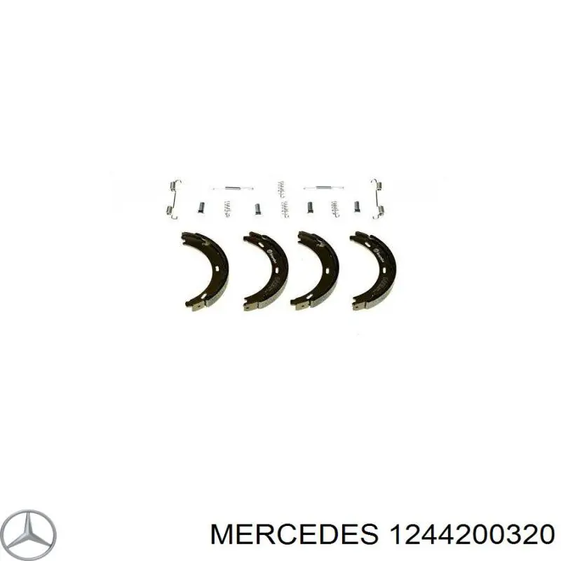 Колодки ручника 1244200320 Mercedes