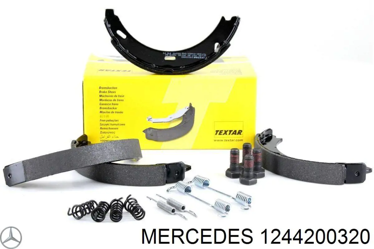Купить 1244200320 Mercedes Колодки ручника/стояночного тормоза