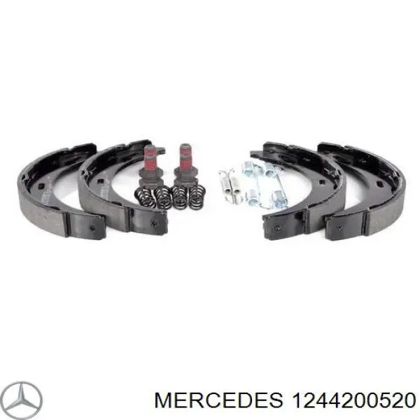 1244200520 Mercedes колодки ручника