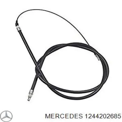 1244202685 Mercedes трос ручного тормоза передний