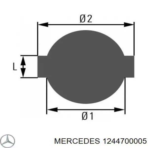 Крышка бензобака 1244700005 Mercedes