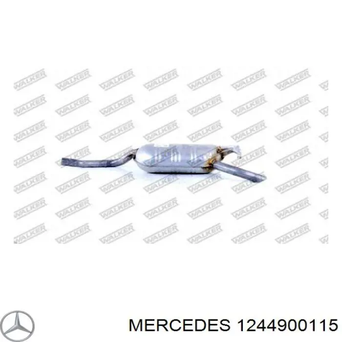 Выхлоп задний Mercedes 1244900115 цена, от 71.67 USD