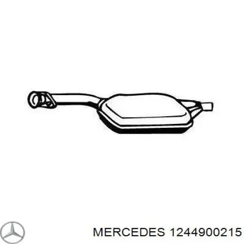 Центральная часть глушителя 1244900215 Mercedes