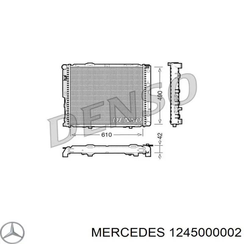 1245000002 Mercedes радиатор